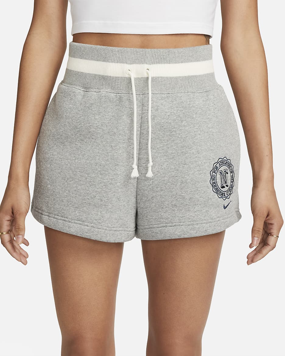 Nike Sportswear Phoenix Fleece Heritage Women's High-Waisted Shorts. Nike .com